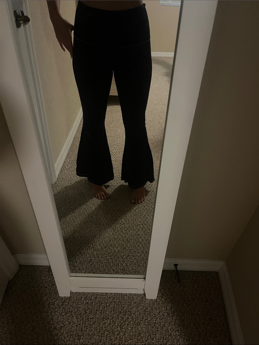 Patterned Flare Pants
